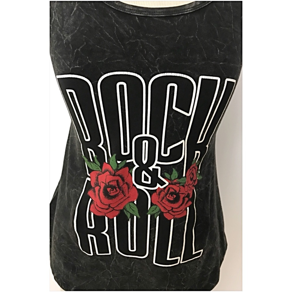 📍SALE Perfect Rock & Roll Tank Top Tee S L - Picture 2 of 8